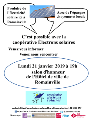 Runion publqiue Romainville 21 janvier 2019