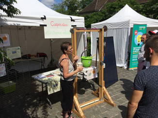 Stand à Romainville, 3 juin 2018